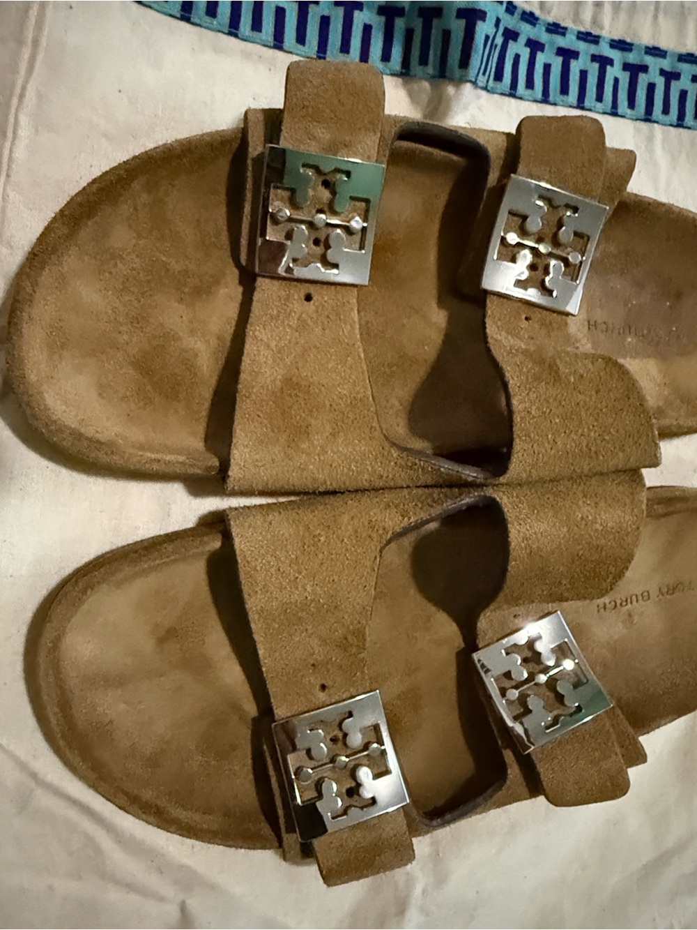 Tory Burch leather sandals women’s size/8 - Picture 7 of 9
